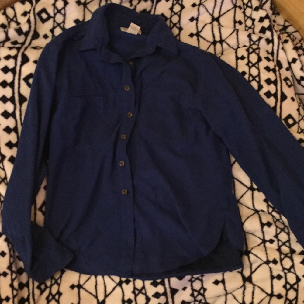 Teal Blue Button down shirt